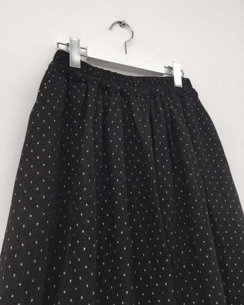 Wool Dot Balloon Skirt (2Colors)