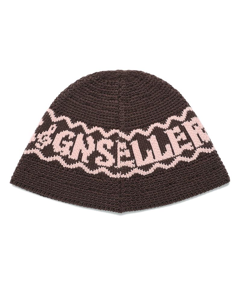 CLEF KNIT BUCKET HAT BROWN(CV2EFUAB30A)