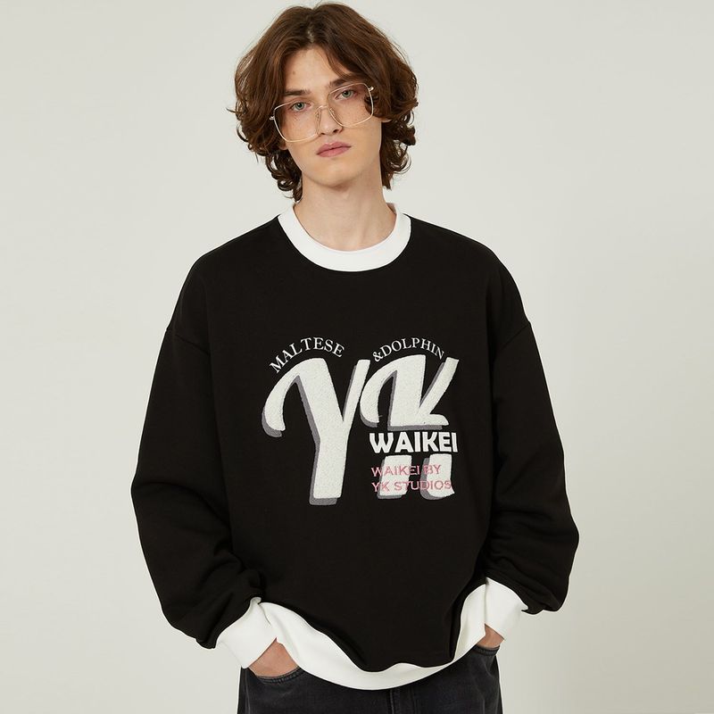 YK boucle artwork sweatshirt