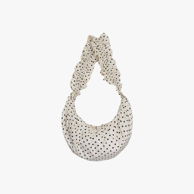 DOT SHIRRING SHOULDER BAG