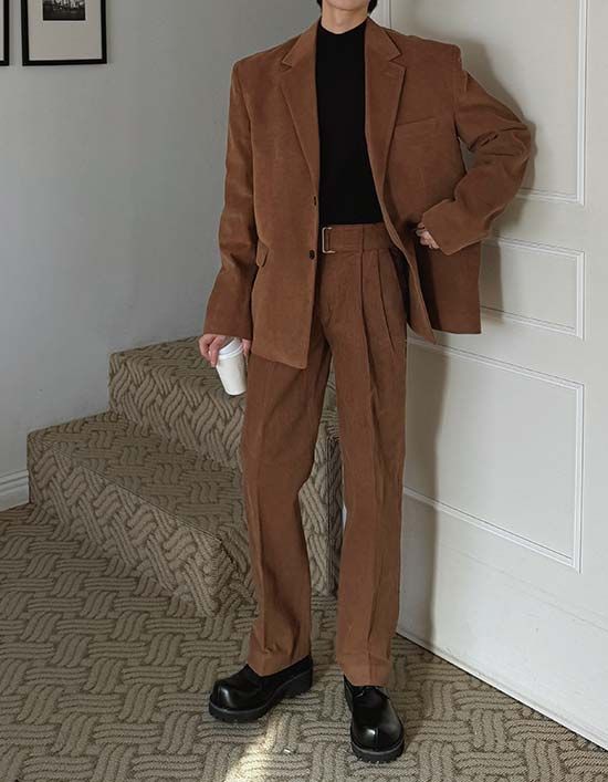 ASCLO Mer Corduroy Loose Fit Jacket (4color)
