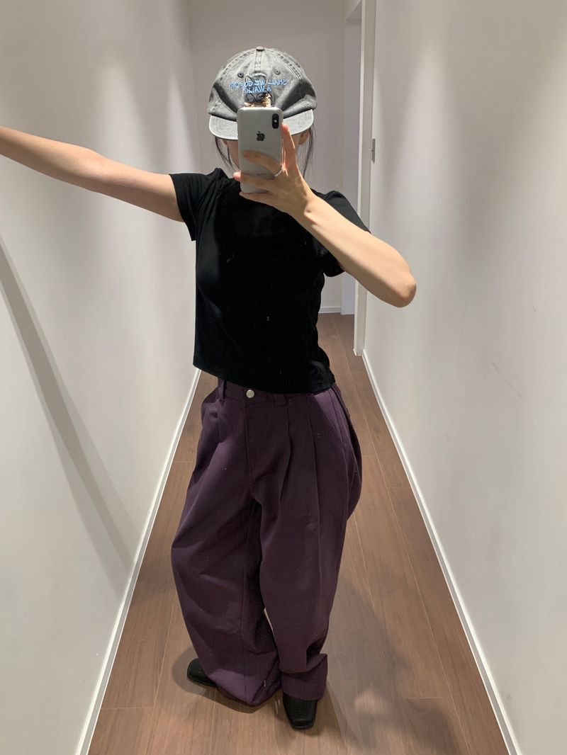 Lo-fi two-tuck slacks (3color)