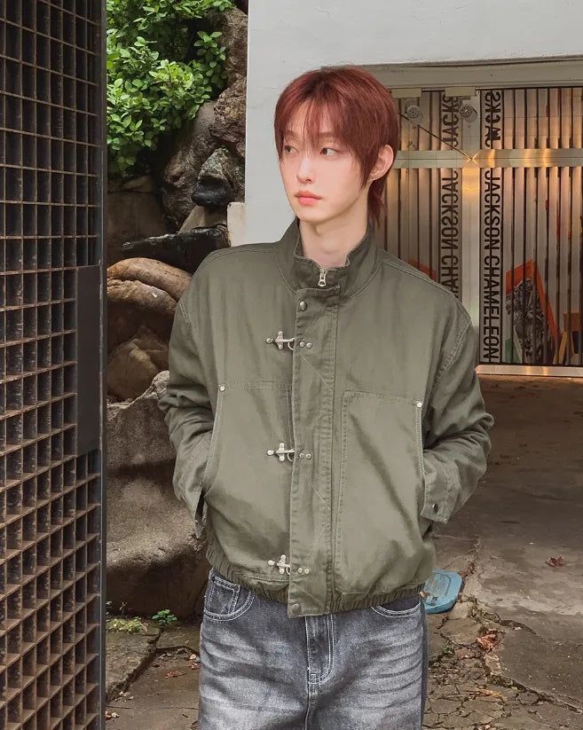 Garron Stand Collar Cotton Field Jacket