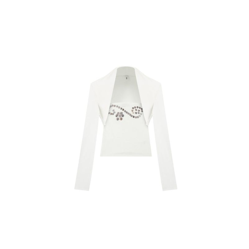 MIST TOP SET_WHITE