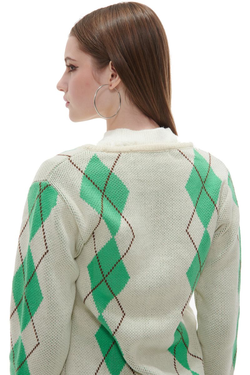ARGYLE CARDIGAN