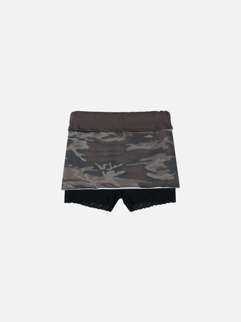 CAMO SKIRT-PANTS