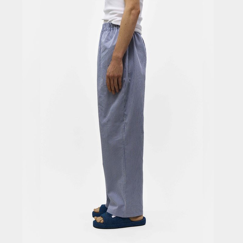  UNISEX STRIPED LABEL BOXER PANTS_NAVY