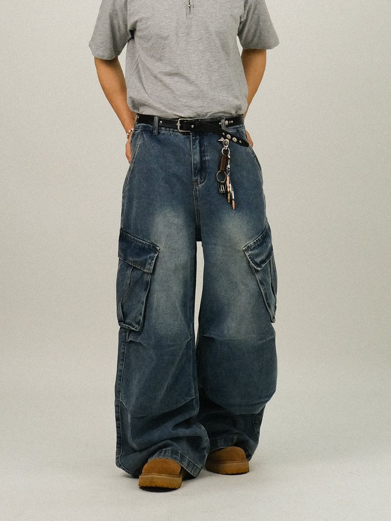 ROO Parachute Cargo Denim Pants