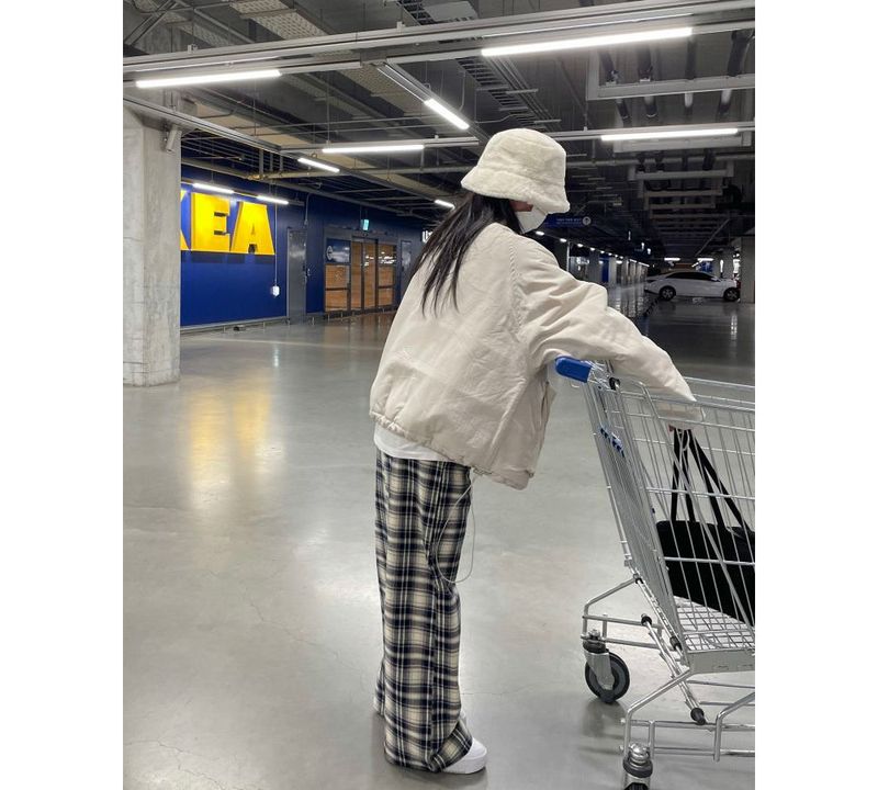 Fur bucket hat