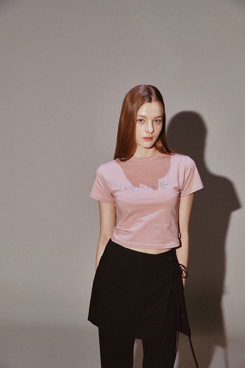 Crystal Hotfix T Pink