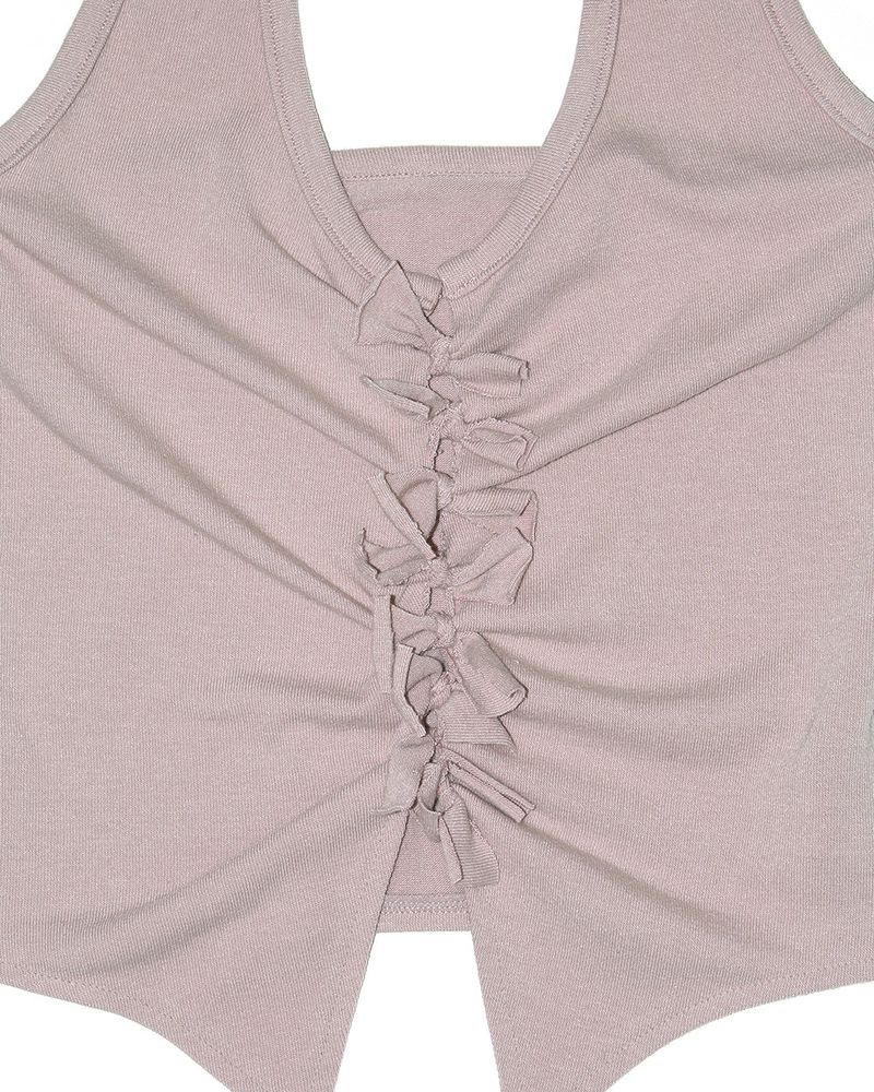 [MADE] Knotted Halter-neck Top 003