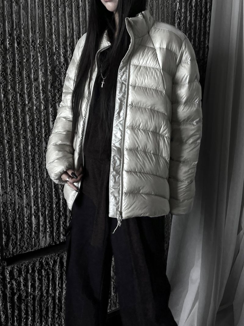 [unisex] aro duck down light puffer (2color)