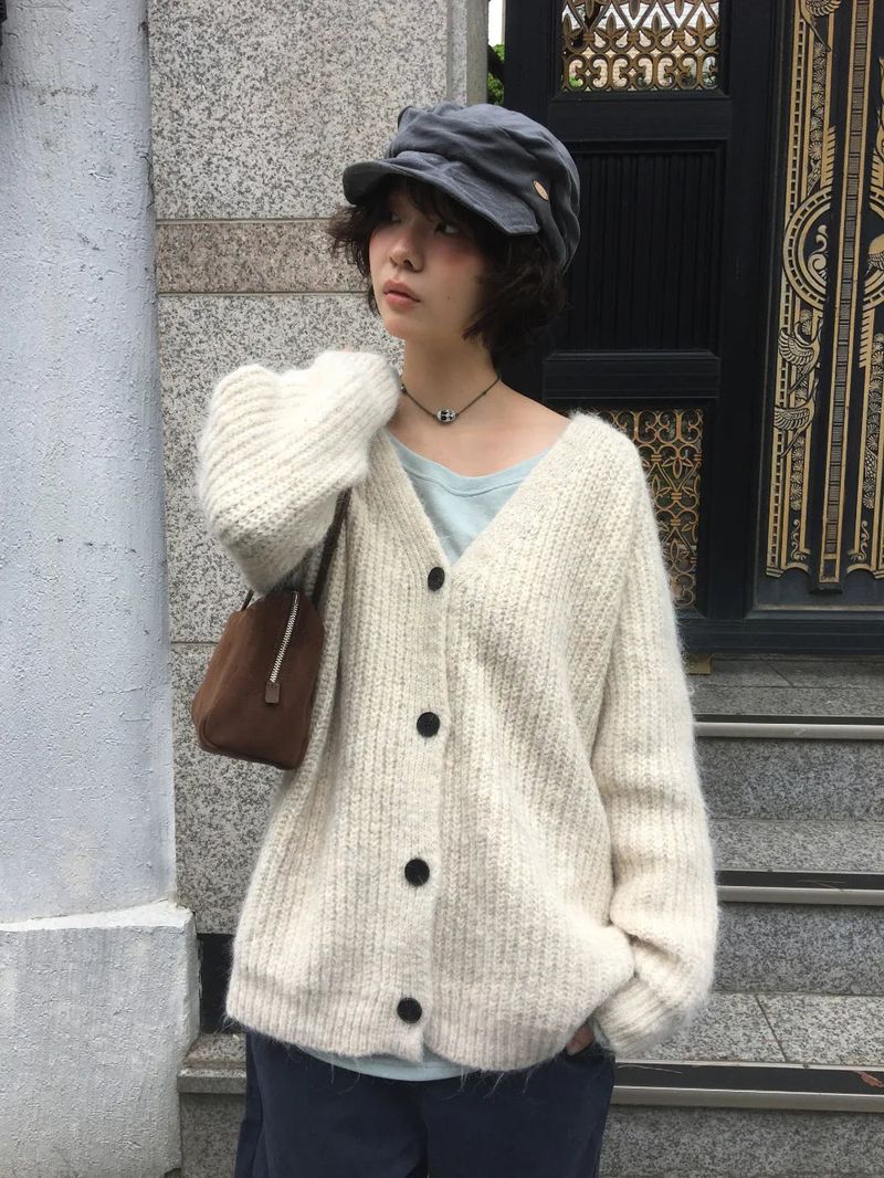 Peche Rouge Cardigan (5color)