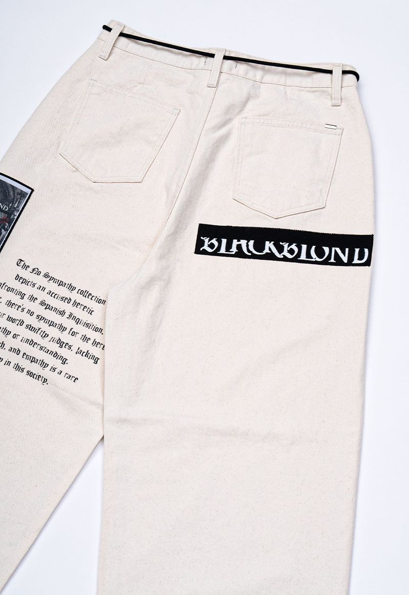 BBD No Sympathy Wide Cotton Pants (Ivory)