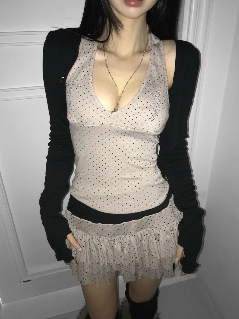 hisoka halter cross top(4 color) 
