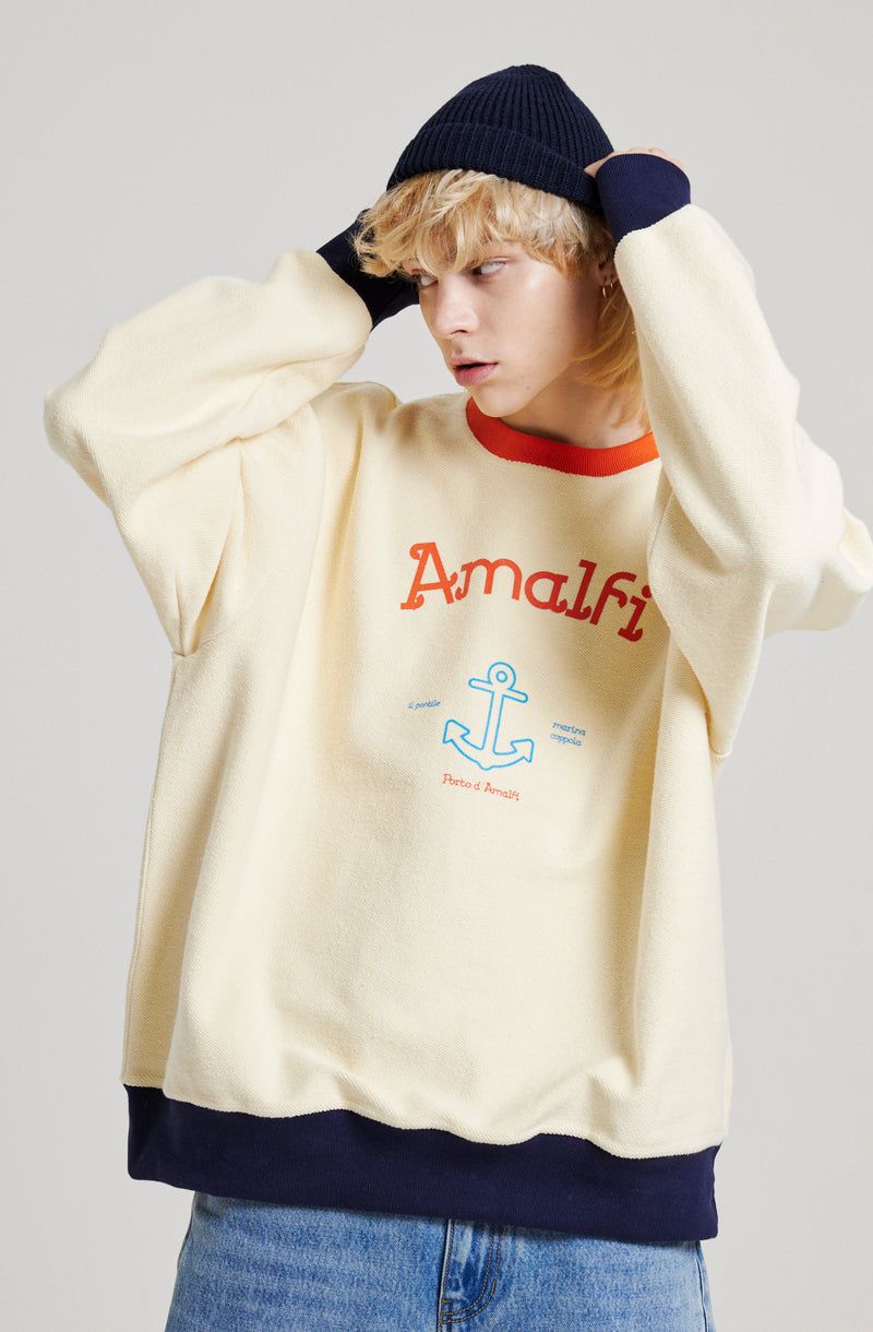AMALFI INSIDE-OUT SWEATSHIRT [CREAM]