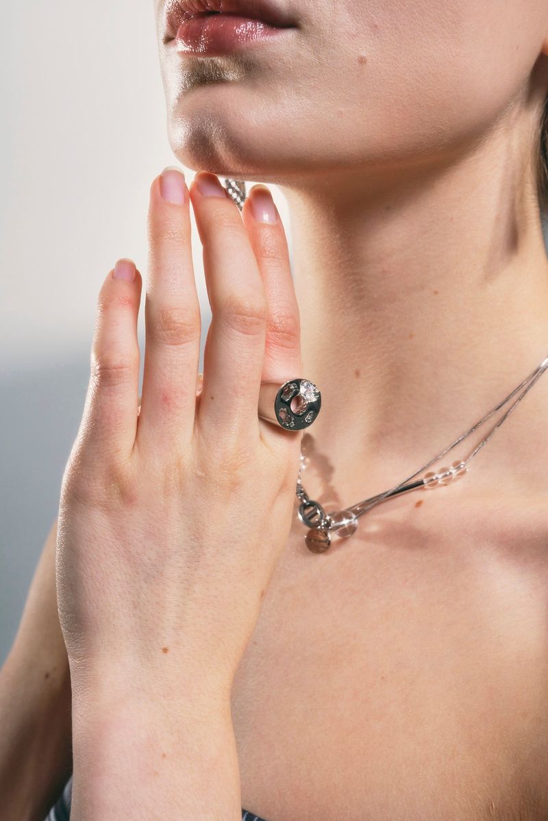 NO.309 [SILVER] ROUND METEOR RING