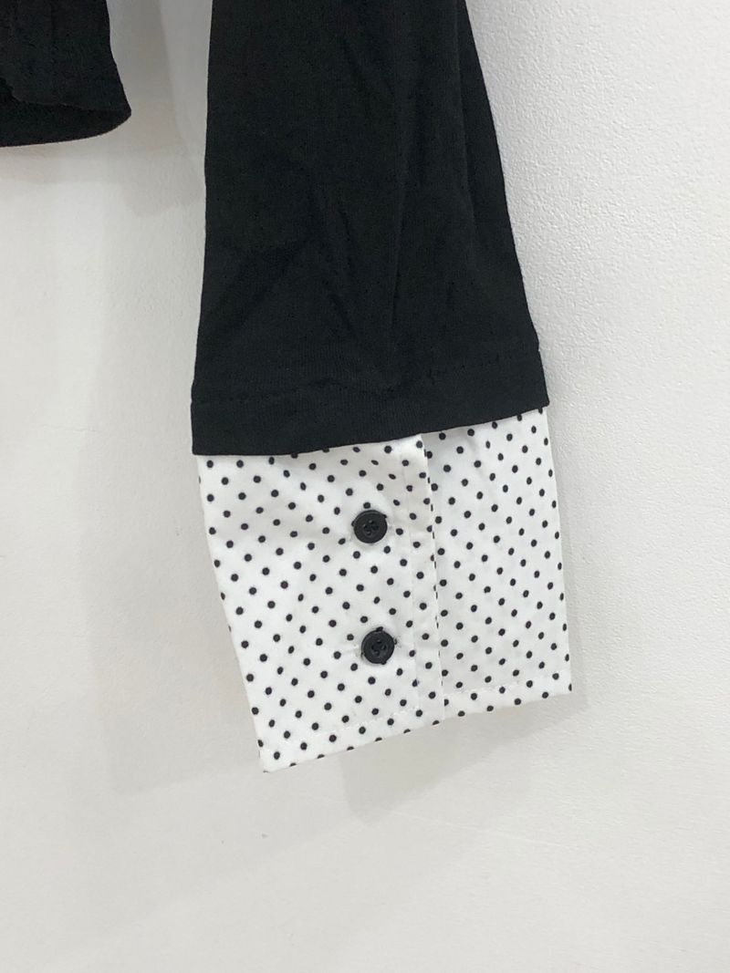 Black Dot Shirt Layered T-Shirt