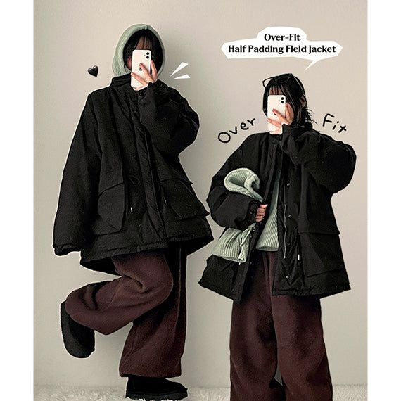 hijjoo（ハイチュー）の「UP Oversized-Fit Half Padded（Jackets/Outerwear）」
