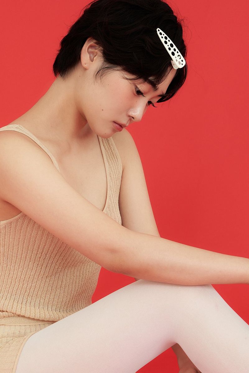 dot dot hair pin - ivory