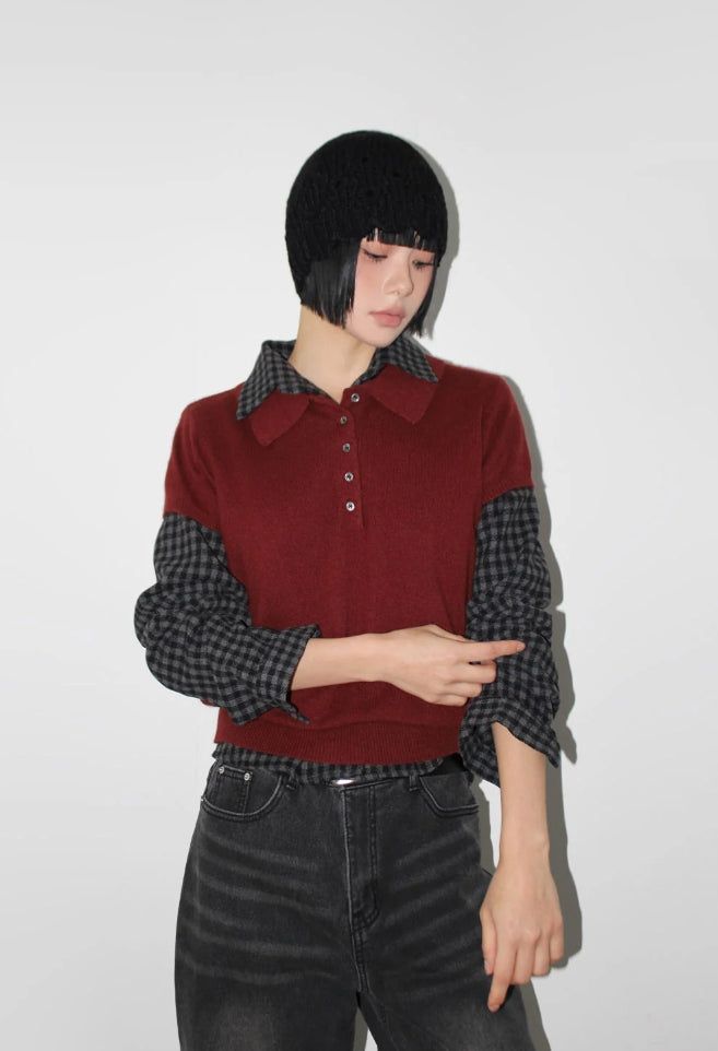 (WOOL) RACCOON COLLAR KNIT