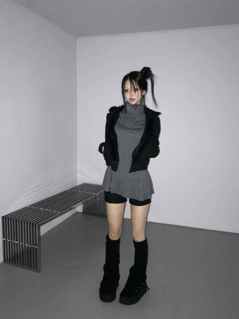 plumage zip-up (2 color)