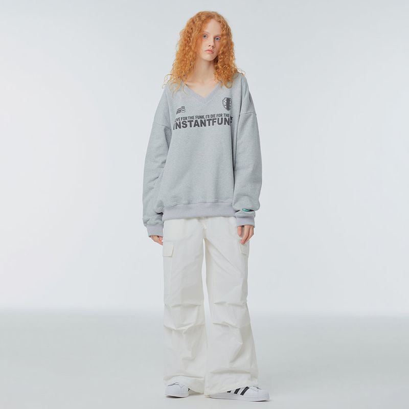 Parachute wide-leg cargo trousers