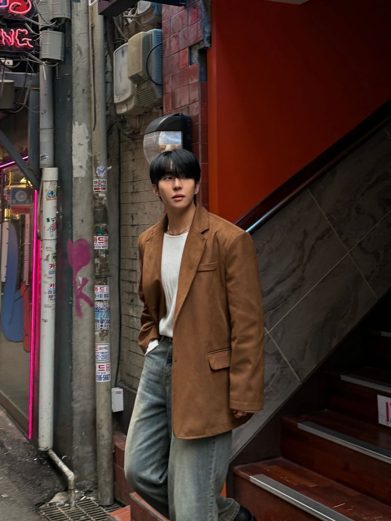 Brunch suede blazer jacket