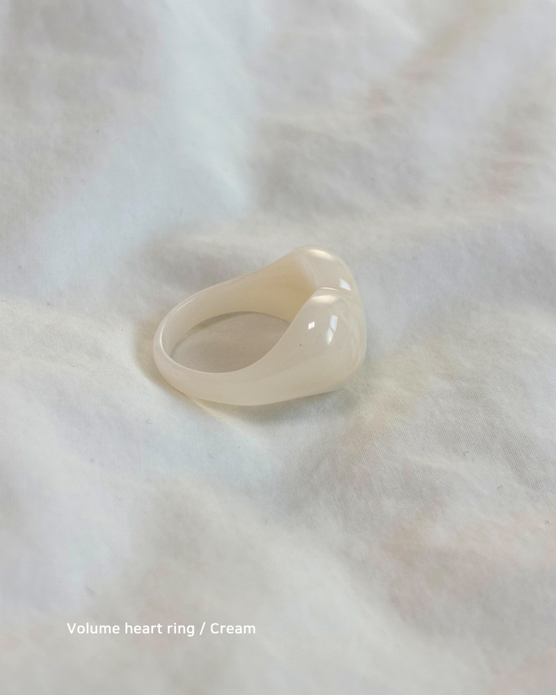 Volume Heart Ring (3 color)
