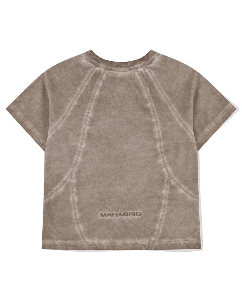 CURVED SEAM CROP TEE