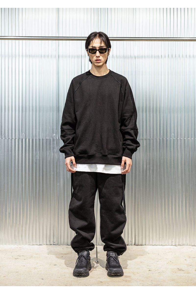 REVERSE INCISON POCKET SWEAT SHIRTS