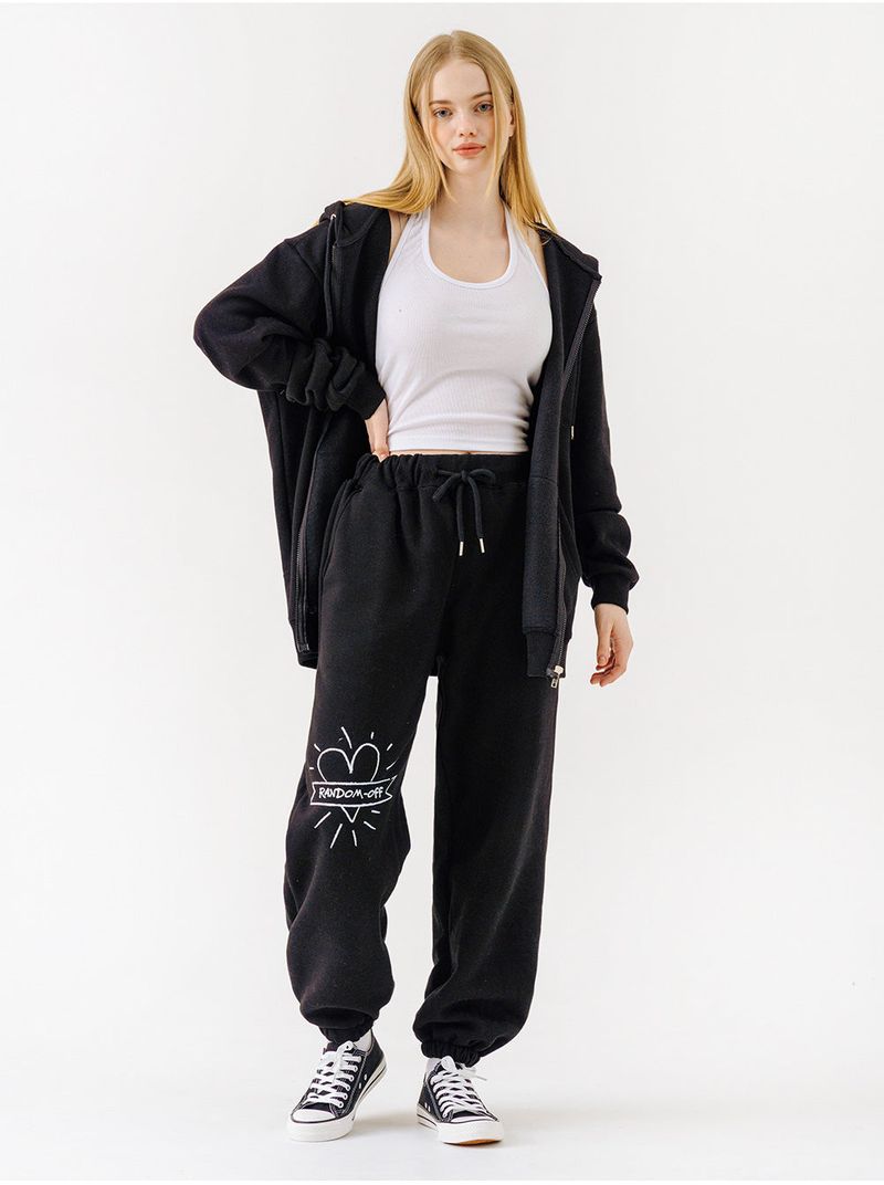 HEART BEAM BANDING JOGGER PANTS