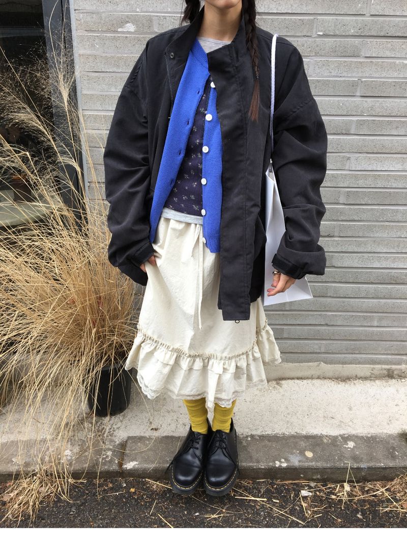 Pudding Ruffle Skirt (2color)