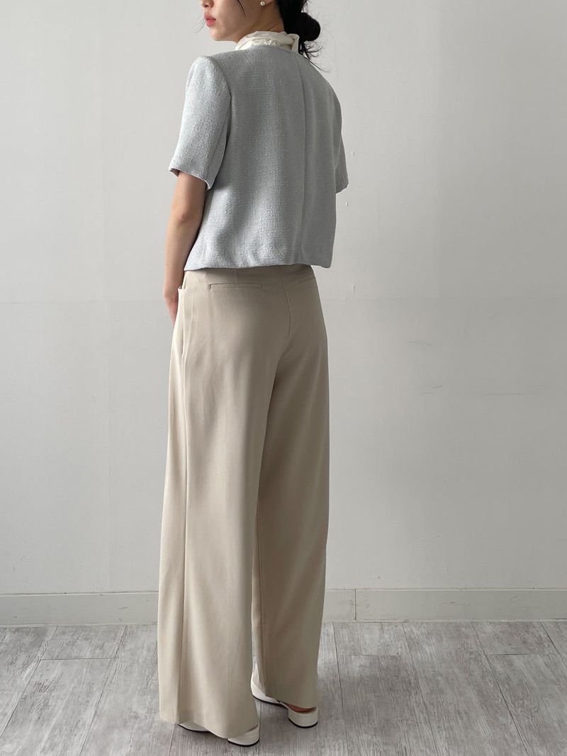 [Summer ver.] Launer Pocket Two-Tuck Wide Slacks