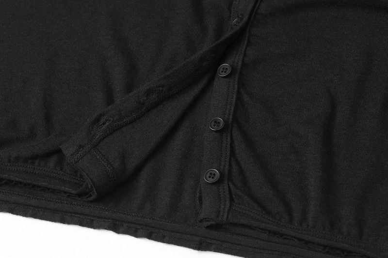 Basic open tee - black