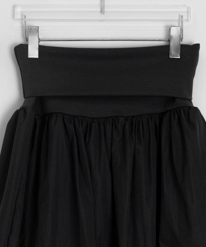 Neva Shirring Balloon Midi Skirt