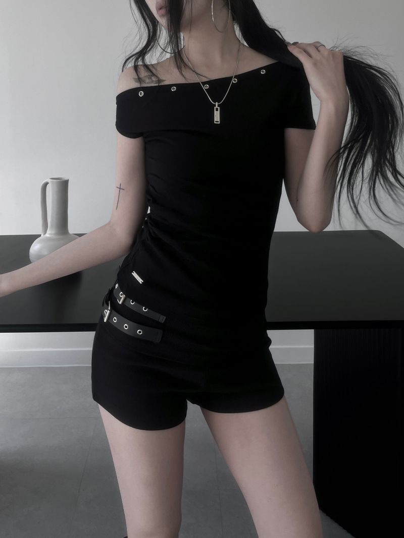 eyelet le mans short sleeves