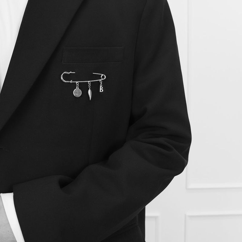 Men's Simple Clothes Pin Broach_CLEF SINGLE Brooch