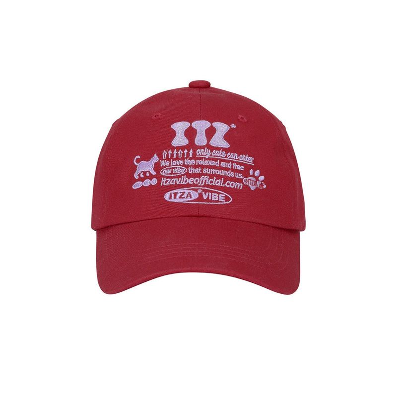 ITZAVIBE（イッザバイブ）の「ITZ OFFICIAL LOGO BALL CAP - RED（Hats）」