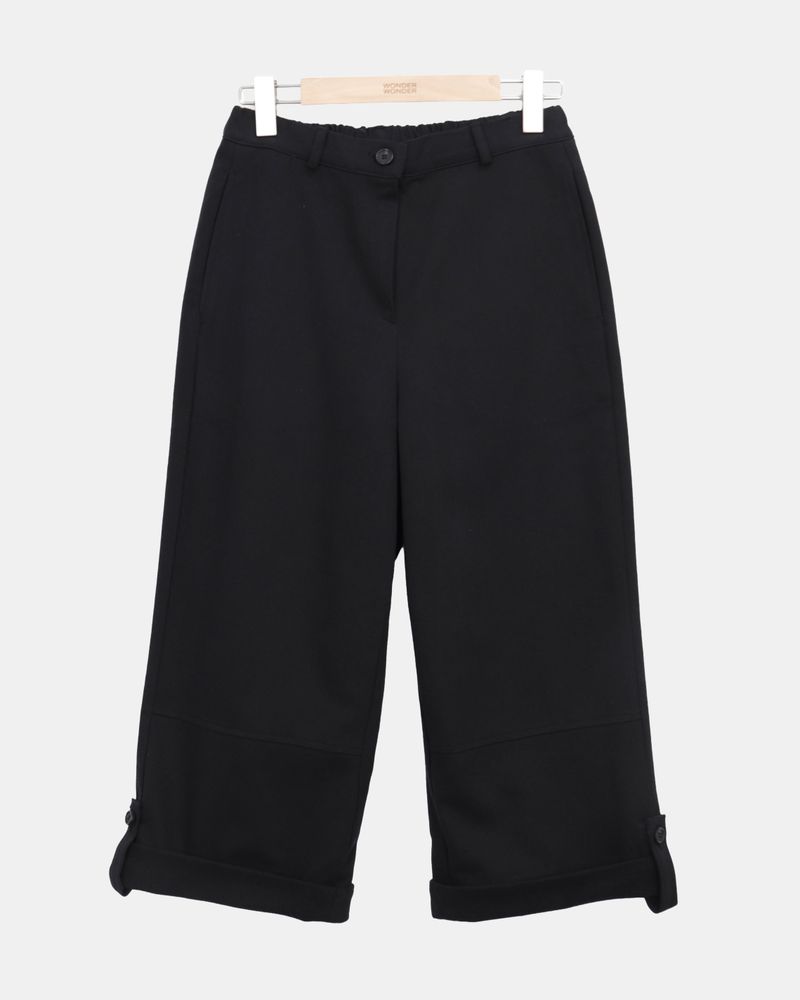 Mekun Roll-Up Wide Cotton Pants
