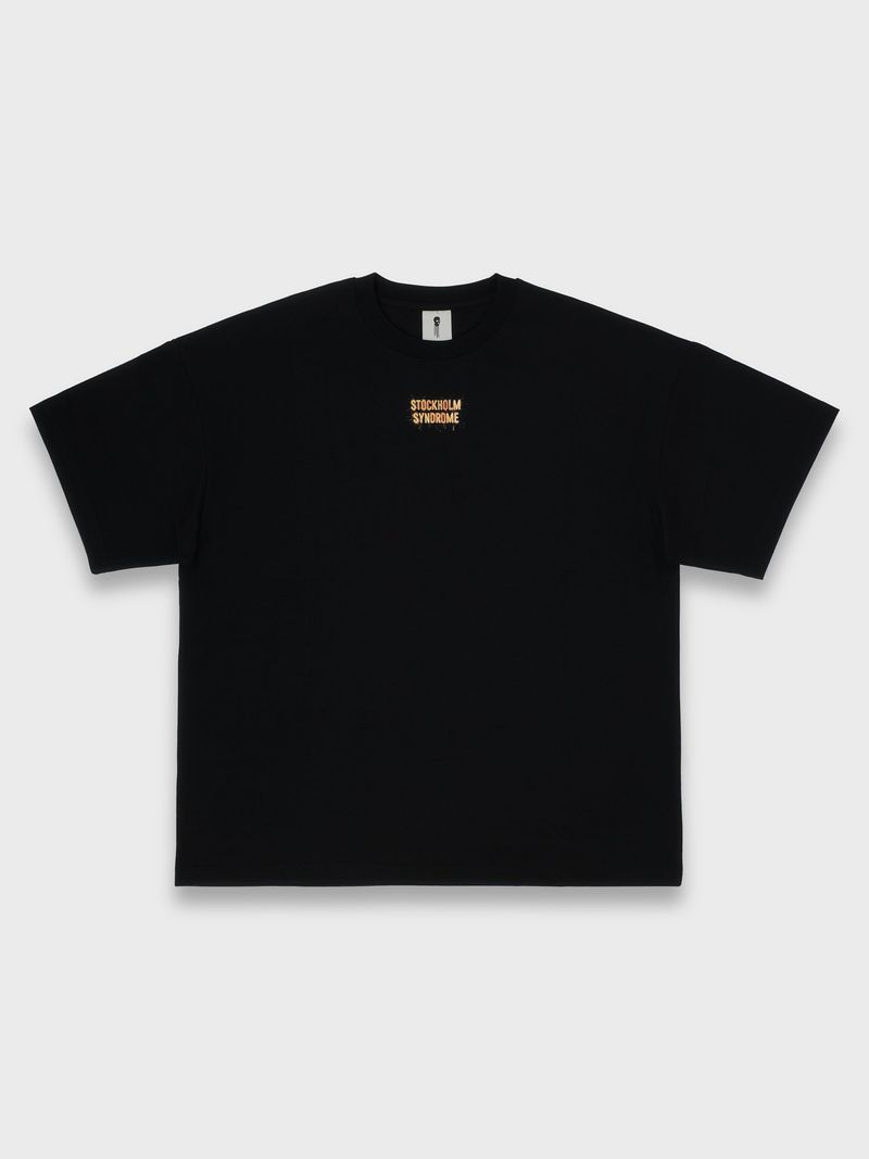 スパークルロゴTシャツ - BLACK