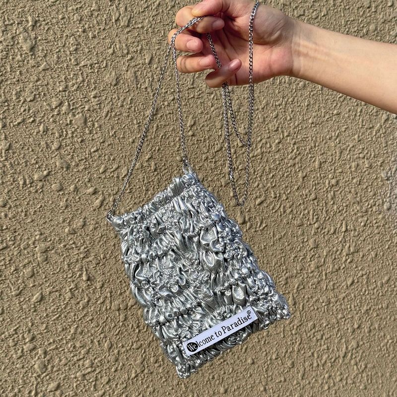 Sha-pei Rumple Bag (Silver)