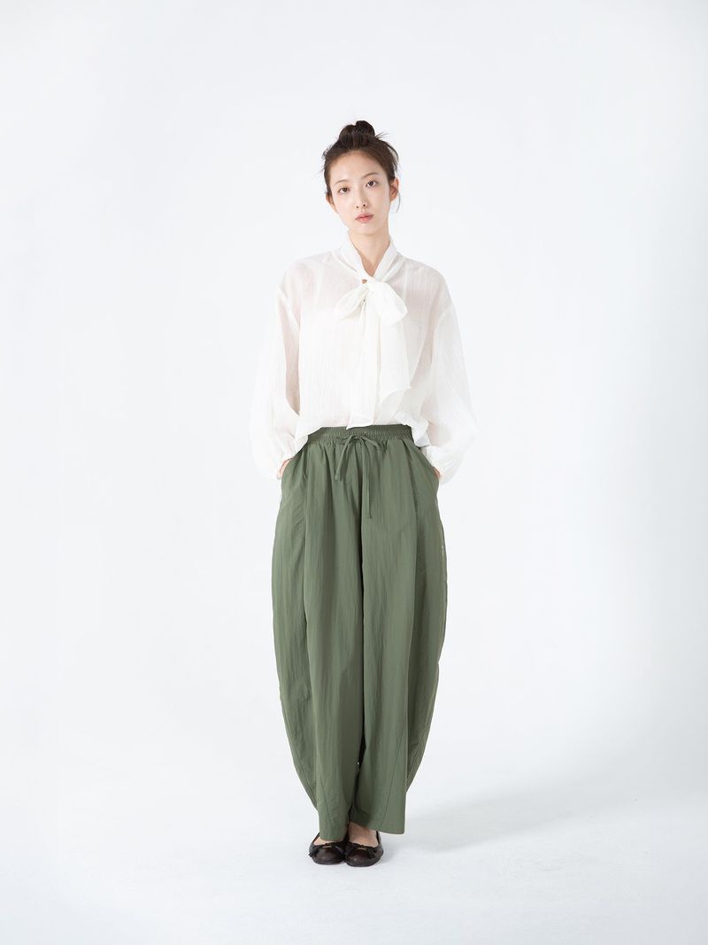 Ribbon Tie Blouse (White)