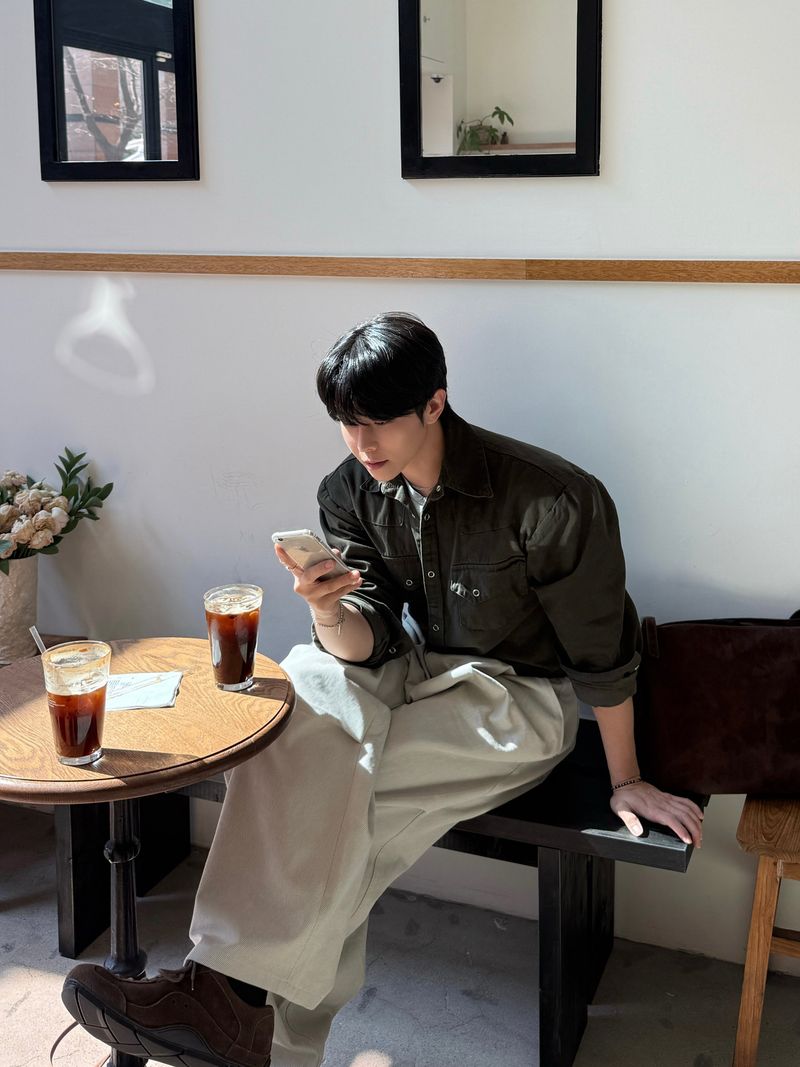 Ber twill cotton pants