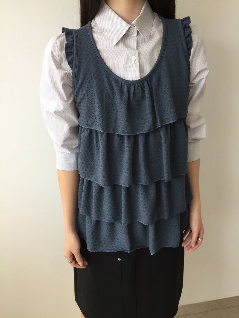 Corsica tiered sleeveless (2color)
