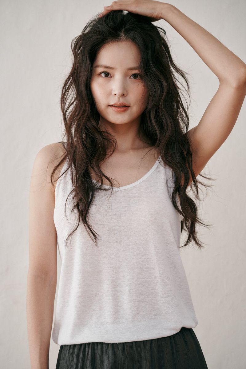 Linen V-neck sleeveless (Brown)