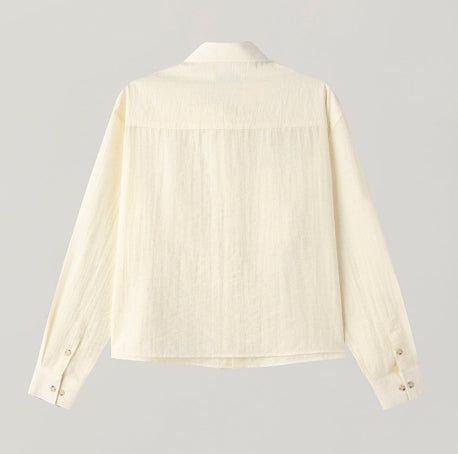 Hayden Flap Pocket Crop Shirt