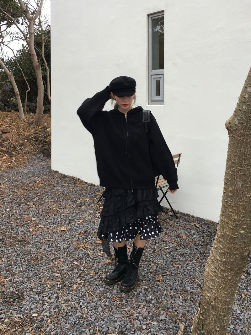 Popo Dot Frill Skirt (2c)