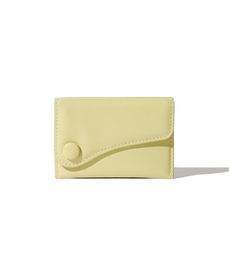 DOT Saddle Slim mini Card Wallets pale lemon