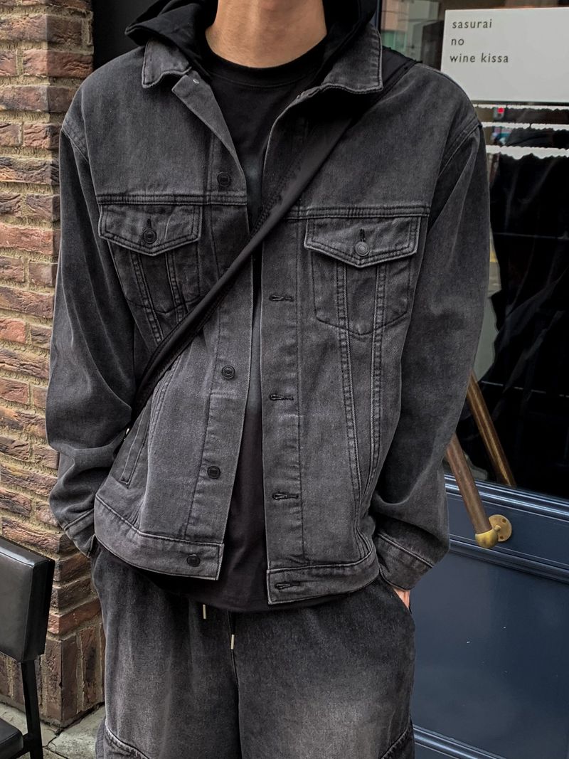 Kuro hood denim jacket